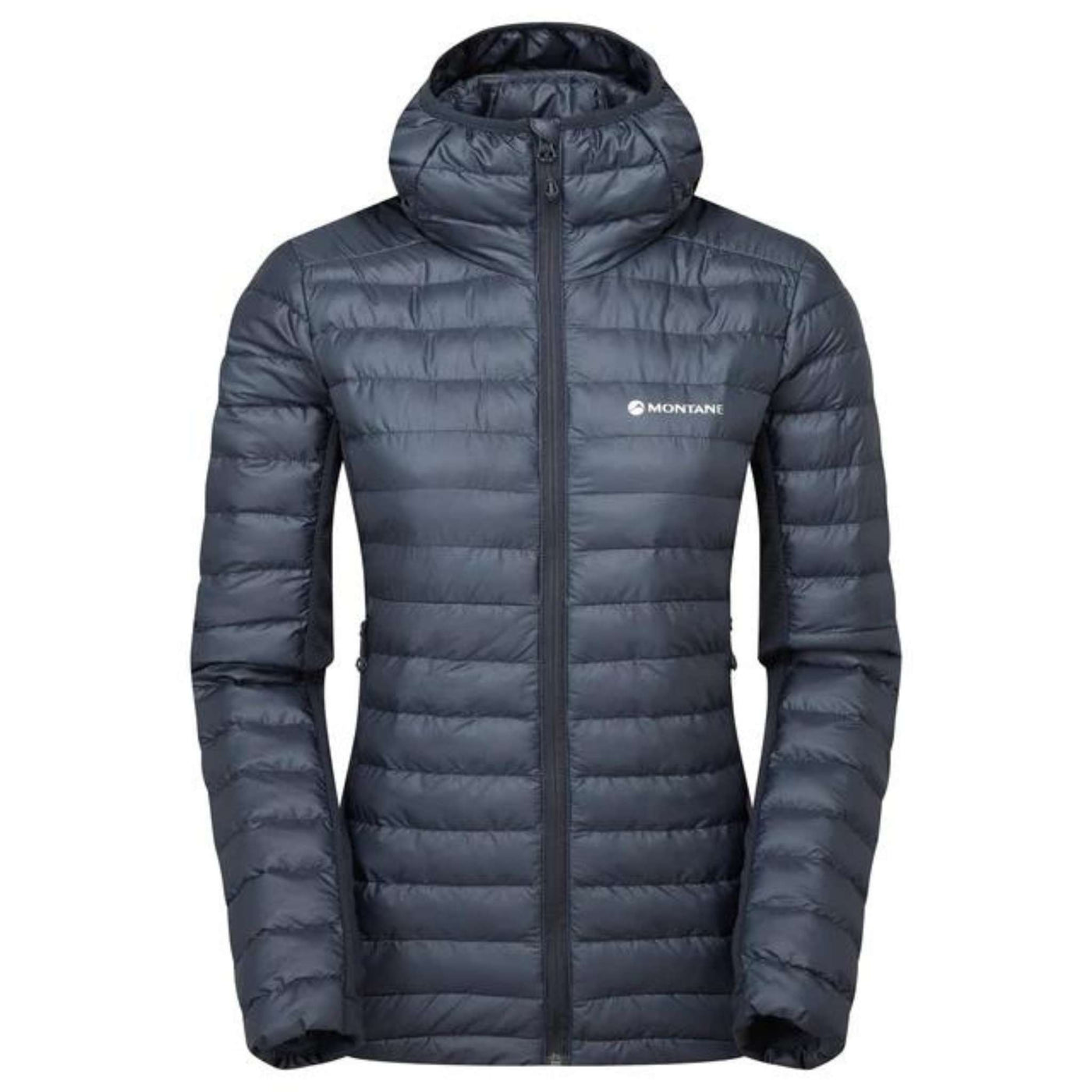 Montane Icarus Lite Hoodie - Womens | Womens Down Jacket NZ | Further Faster Christchurch NZ #eclipse-blue