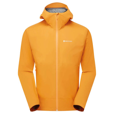 Montane Minimus Lite Jacket - Mens | Mens Waterproof Running Jacket NZ | Further Faster Christchurch NZ #nagami-orange