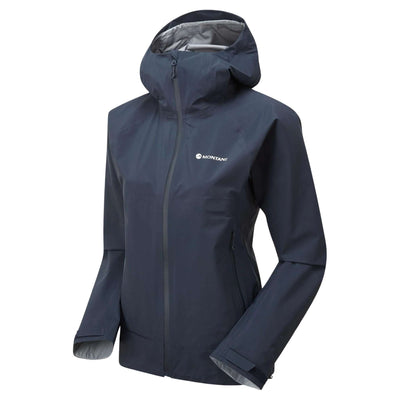 Montane Phase Lite Jacket - Womens | Montane Alpine Waterproof Jacket NZ | Further Faster Christchurch NZ #eclipse-blue
