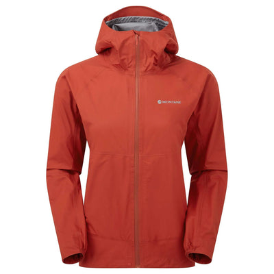 Montane Phase Nano Jacket - Womens | Womens Waterproof Jacket | Further Faster Christchurch NZ #saffron-red