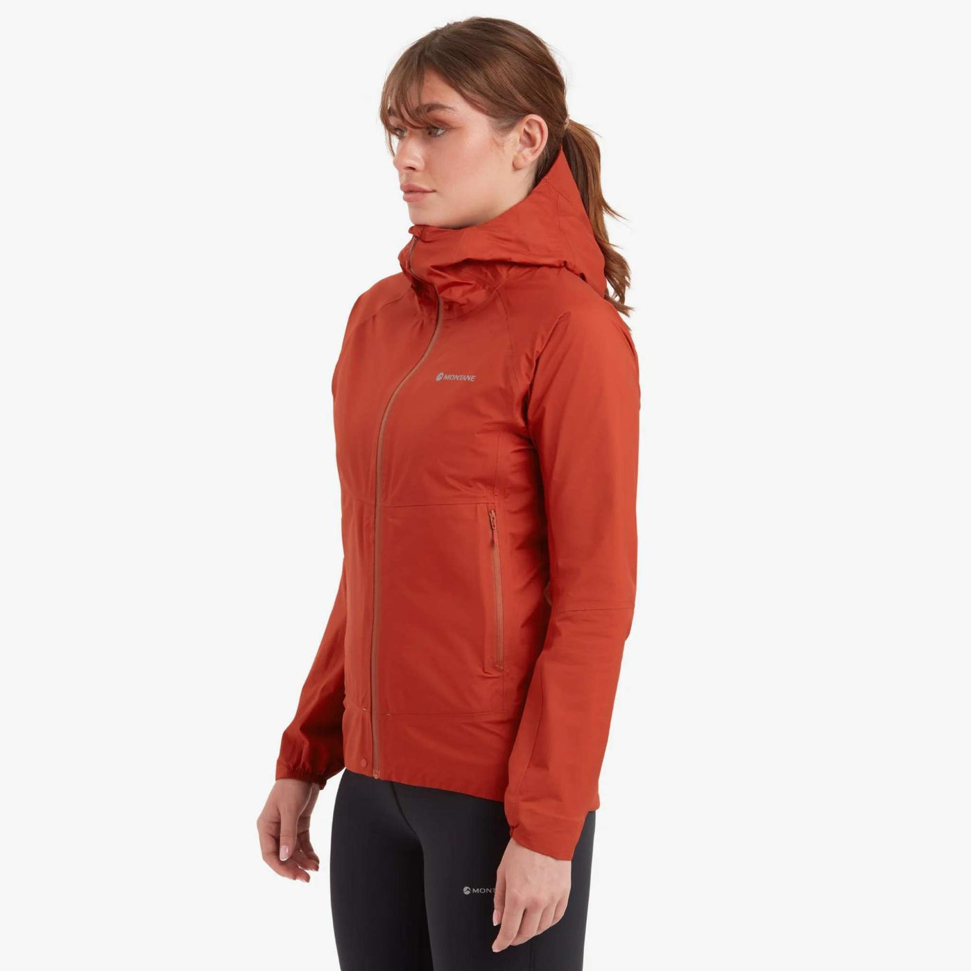 Montane Phase Nano Jacket - Womens | Womens Waterproof Jacket | Further Faster Christchurch NZ #saffron-red