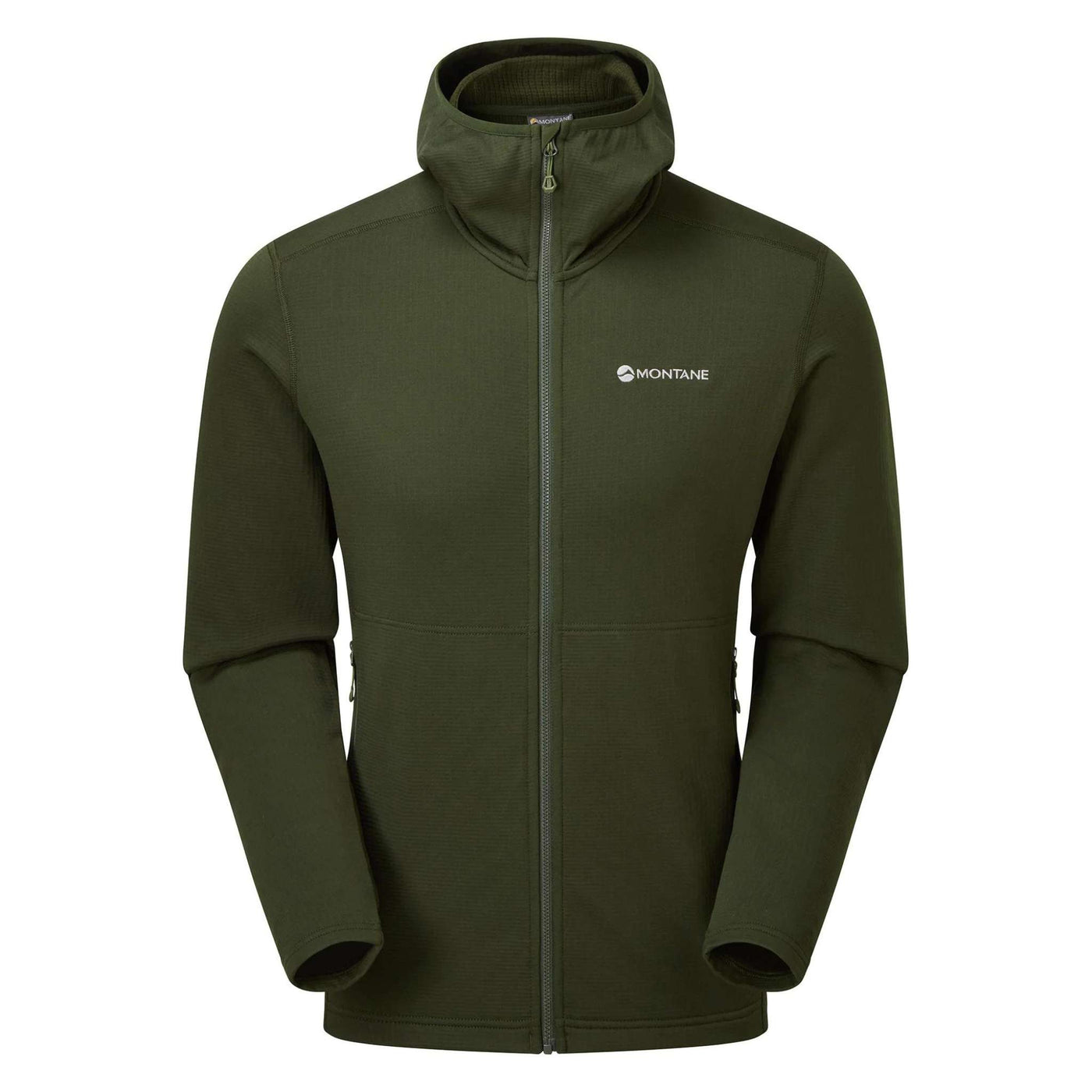 Montane Protium Hoodie - Mens '22 | Hiking Mid Layer Fleece | Further Faster Christchurch NZ #oak-green