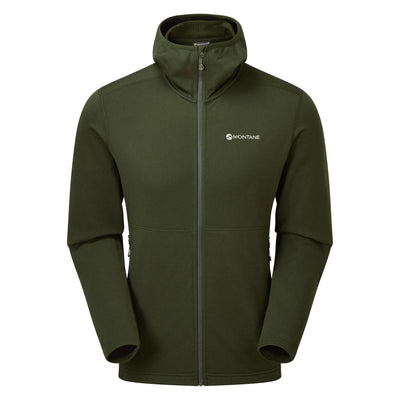 Montane Protium Hoodie - Mens '22 | Hiking Mid Layer Fleece | Further Faster Christchurch NZ #oak-green