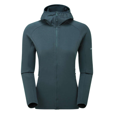 Montane Protium Hoodie - Womens | Womens Fleece Jacket | Further Faster Christchurch NZ | #deep-forest