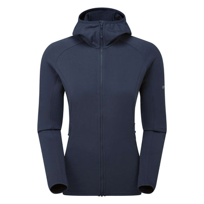 Montane Protium Hoodie - Womens | Womens Fleece Jacket | Further Faster Christchurch NZ | #eclipse-blue