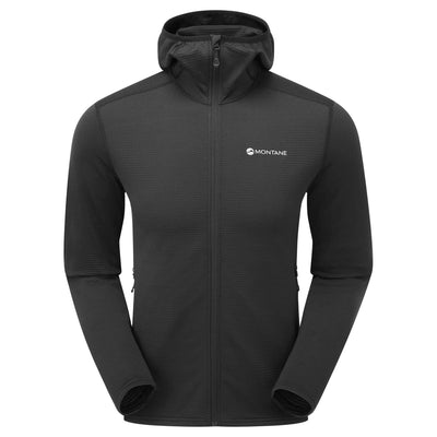 Montane Protium Lite Hoodie - Mens | Mens Lightweight Fleece Hoodie | Further Faster Christchurch NZ | #black