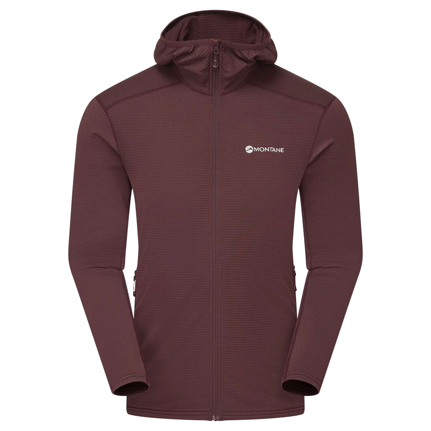 Montane Protium Lite Hoodie - Mens | Mens Lightweight Fleece Hoodie | Further Faster Christchurch NZ | #dark-garnet