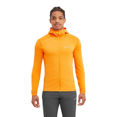 Montane Protium Lite Hoodie - Mens | Mens Lightweight Fleece Hoodie | Further Faster Christchurch NZ | #nagami-orange