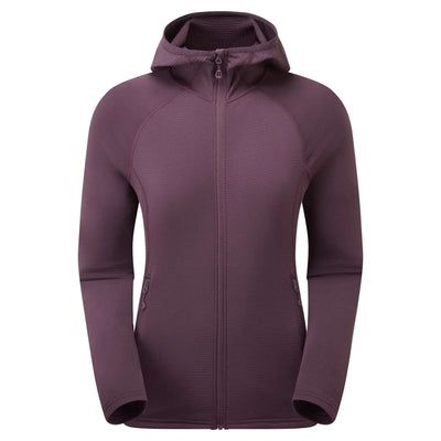 Montane Protium Lite Hoodie - Womens | Womens Hooded Fleece Jacket | Further Faster Christchurch NZ | #mulberry