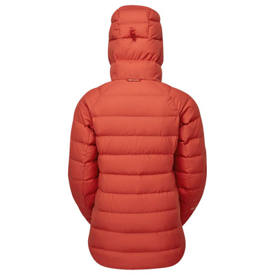Montane Resolve XT Hoodie - Womens | Womens Down Jacket | Further Faster Christchurch NZ | #saffron-red
