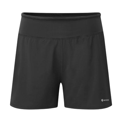 Montane Slipstream 4" Shorts - Women | Womens Trail Running Shorts | Further Faster Christchurch NZ #black