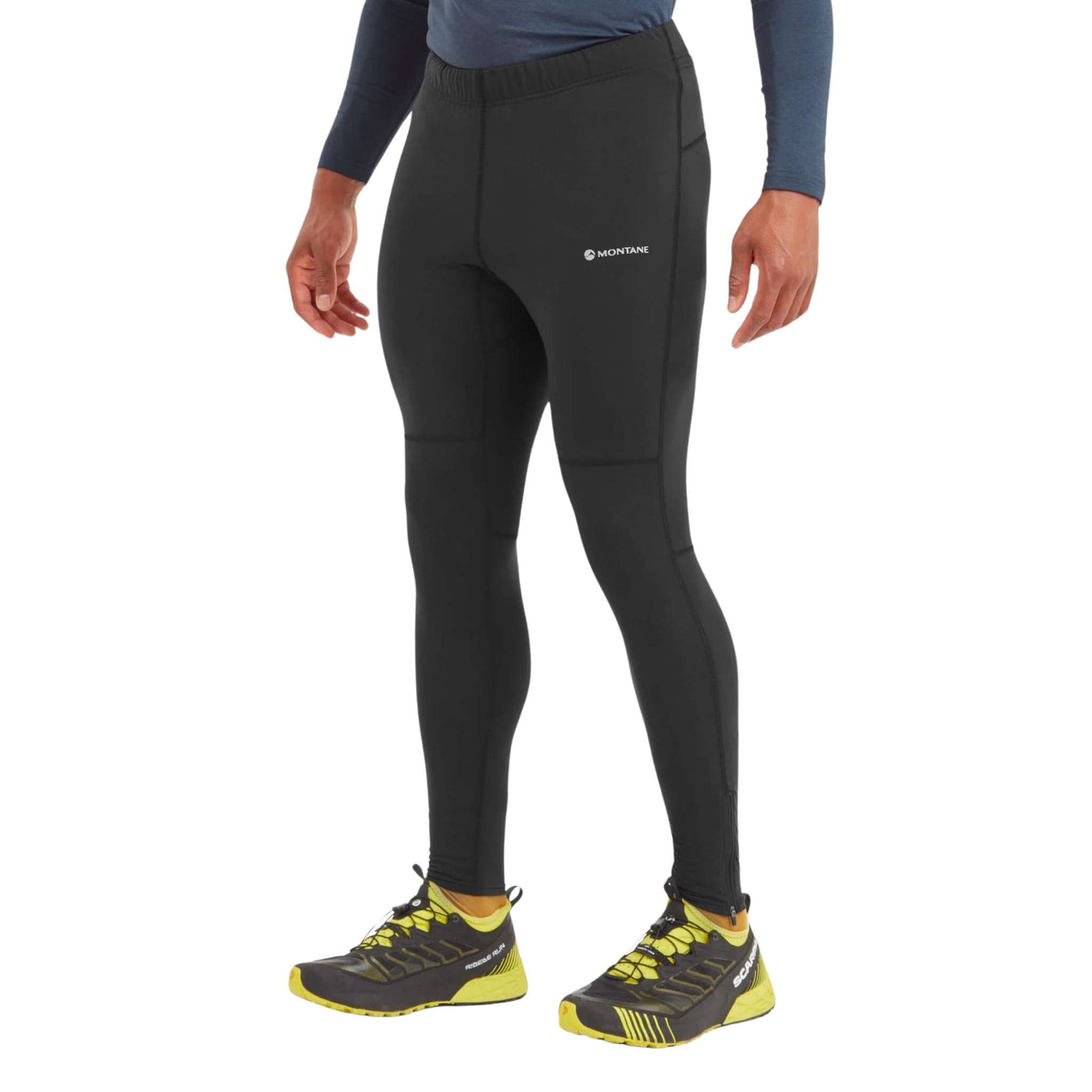 Montane Slipstream Thermal Tights Mens - Regular Leg | Thermal Trail Running Tights Mens | Further Faster Christchurch NZ | #black