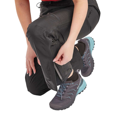 Montane Spirit Lite Pants Womens - Short Leg | Womens Hiking and Trekking Pants | Further Faster Christchurch NZ #black