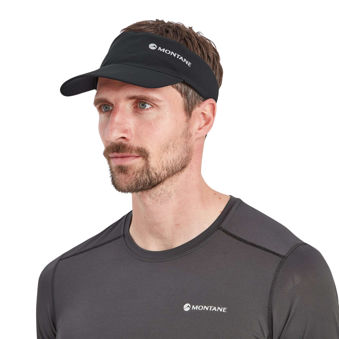 Montane Trail Lite Visor | Ultra Lightweight Trail Running Visor NZ | Further Faster Christchurch NZ #black