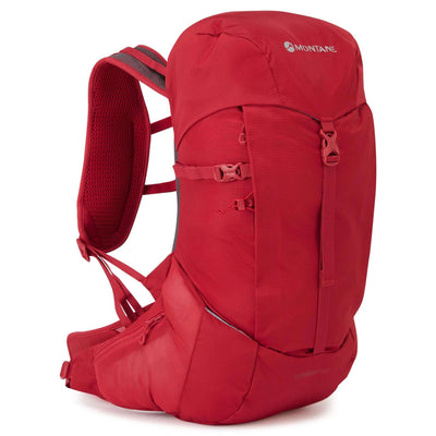 Montane Trailblazer XT 25 | Trail Running and Fast Packing Pack | Further Faster Christchurch NZ | #acer-red