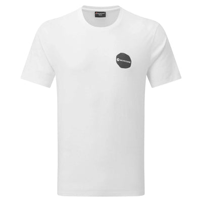 Montane Transpose T-Shirt - Mens | Organic Cotton T-Shirt | Further Faster Christchurch NZ | #white