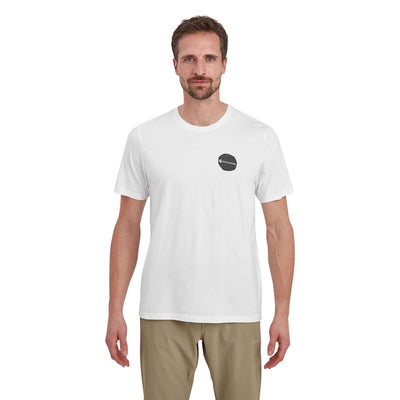 Montane Transpose T-Shirt - Mens | Organic Cotton T-Shirt | Further Faster Christchurch NZ | #white