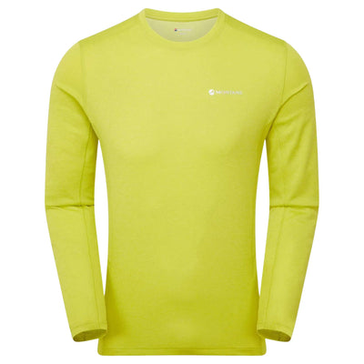 Montane Dart Long Sleeve T-Shirt Mens | Hiking Base Layer | Further Faster Christchurch NZ #citrus-spring