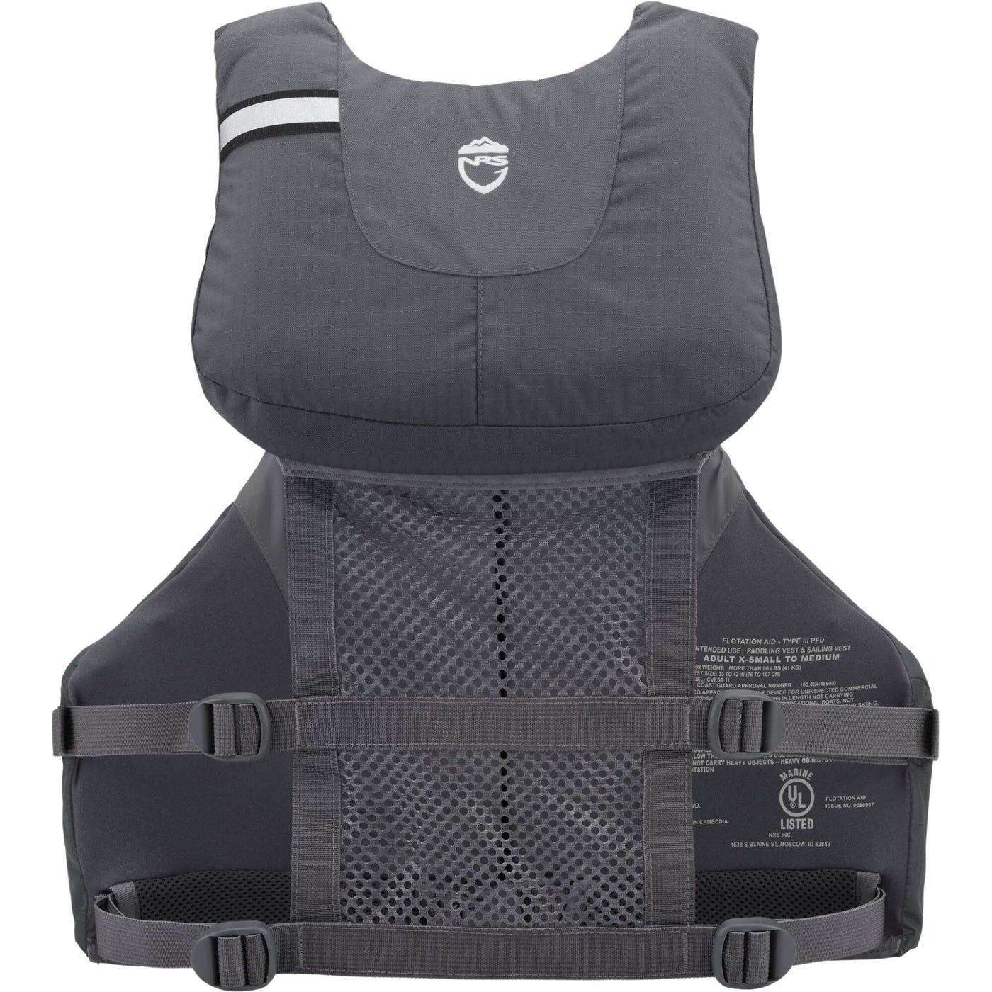 NRS Chinook Fishing PFD - Charcoal | Kayaking PFD | Further Faster Christchurch NZ | #charcoal