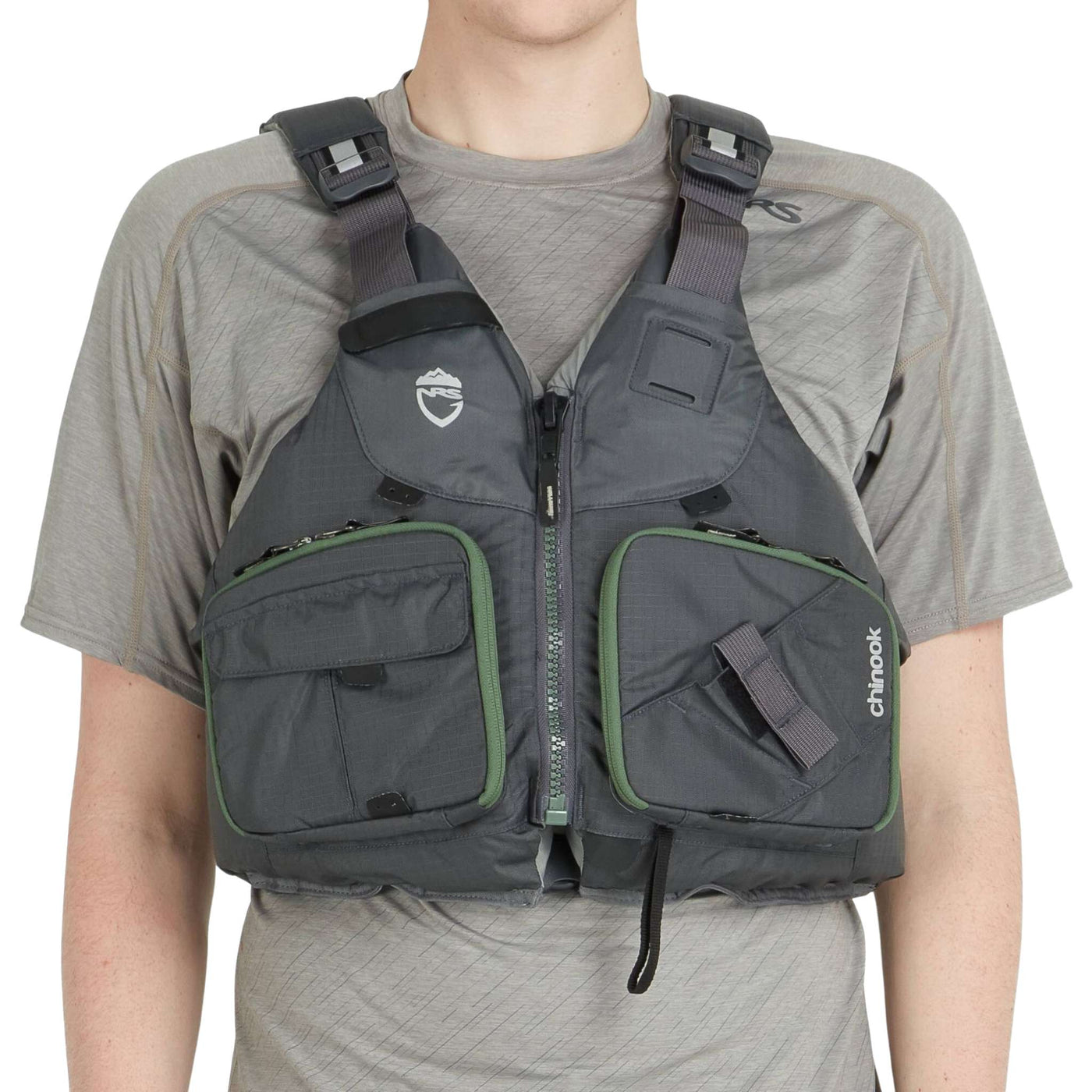 NRS Chinook Fishing PFD - Charcoal, Kayaking PFD