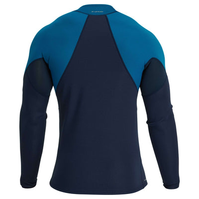 NRS Hydroskin 0.5 Long Sleeve Shirt - Mens | Kayaking Clothing | Further Faster Christchurch NZ | #navy-mykonos
