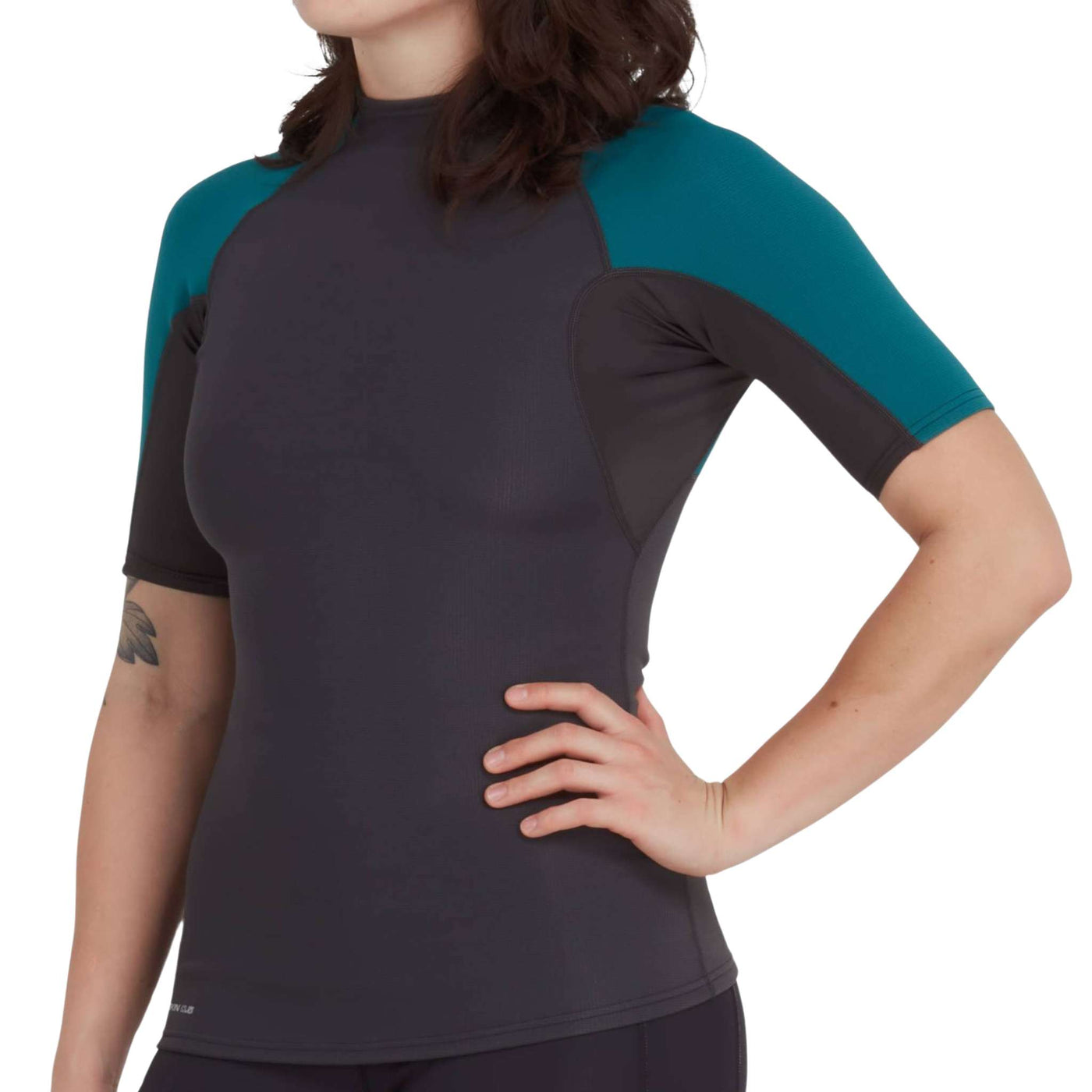NRS Hydroskin 0.5 Short Sleeve Shirt - Womens | Womens Kayak Clothing | Further Faster Christchurch NZ | #graphite-harbor