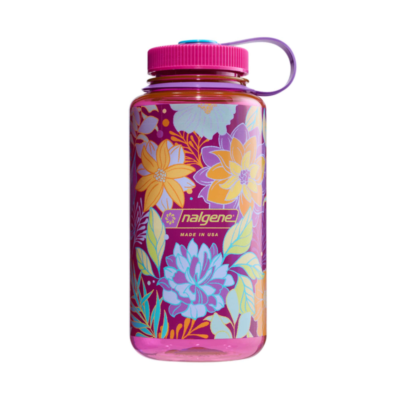 Nalgene Botanical Wide Mouth Bottle 1L | Hiking Water Bottles and Flasks | Further Faster Christchurch NZ | #floral