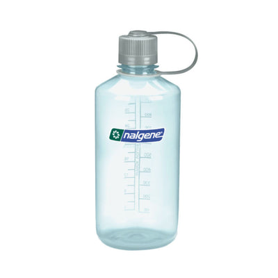 Nalgene Sustain Narrow Mouth Bottle 1L | Hiking Water Bottles and Flasks | Further Faster Christchurch NZ #nalgene-seafoam