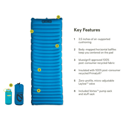 Nemo Sleeping Pad - Quasar 3D Insulated - Regular Wide | Sleeping Pad NZ | Further Faster Christchurch NZ