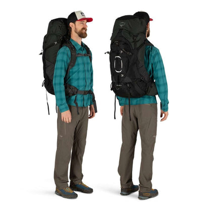 Osprey Aether 65 Extended Fit - Mens | 65L Multi-Day Hiking and Tramping Pack NZ | Osprey | Further Faster Christchurch NZ #black