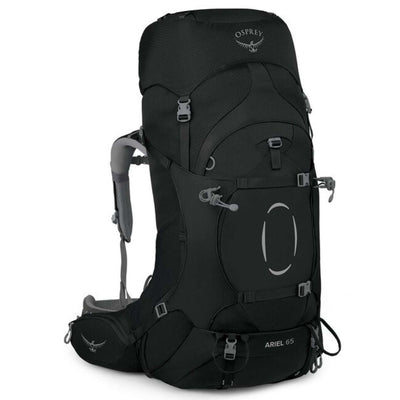 Osprey Ariel 65 Extended Fit - Womens | Backpacking and Mountaineering Packs NZ | Further Faster Christchurch NZ #black