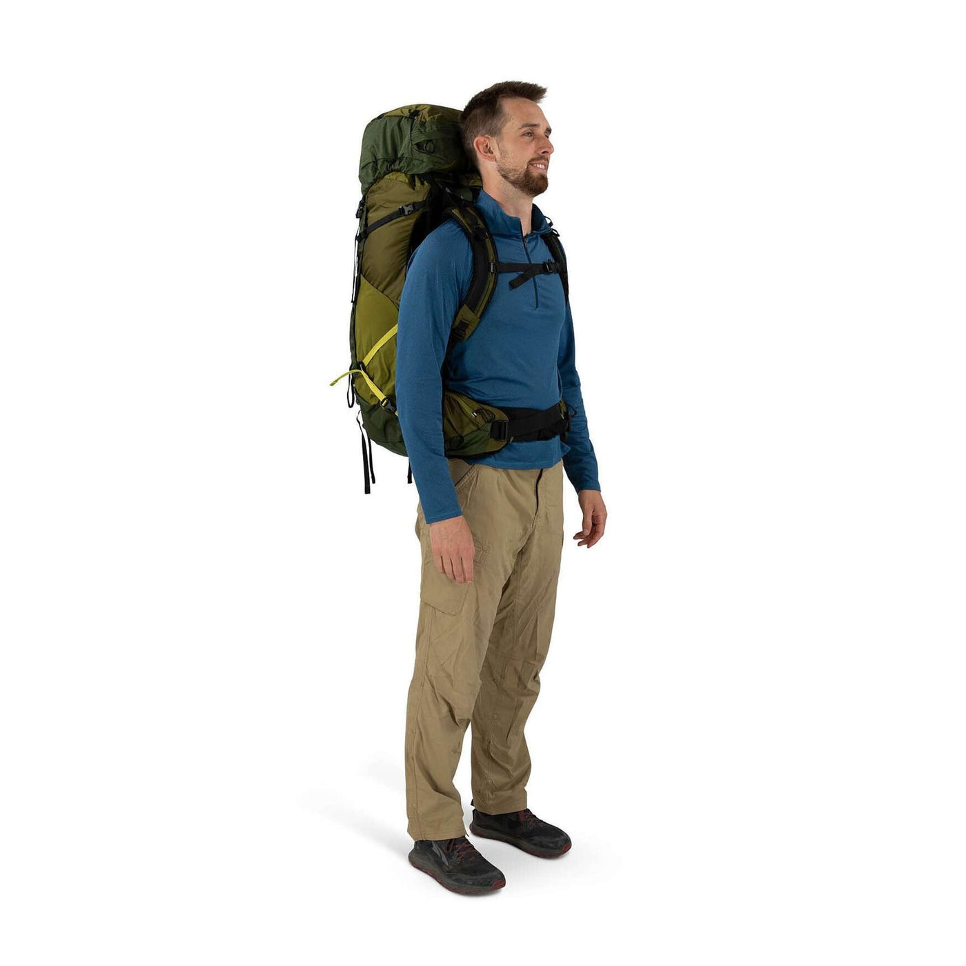 Osprey Atmos AG LT 50 - Mens | Multi-Day Hiking and Tramping Pack NZ | Osprey | Further Faster Christchurch NZ | #scenic-valley-green-peppercorn