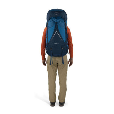 Osprey Atmos AG LT 65 - Mens | Multi-Day Hiking and Tramping Pack NZ | Osprey | Further Faster Christchurch NZ | #night-shift-scoria-blue