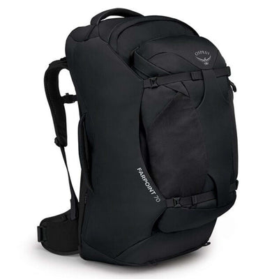 Osprey Farpoint 70 - Mens Pack | Osprey NZ | Hiking and Day Packs | Further Faster Christchurch NZ | #black