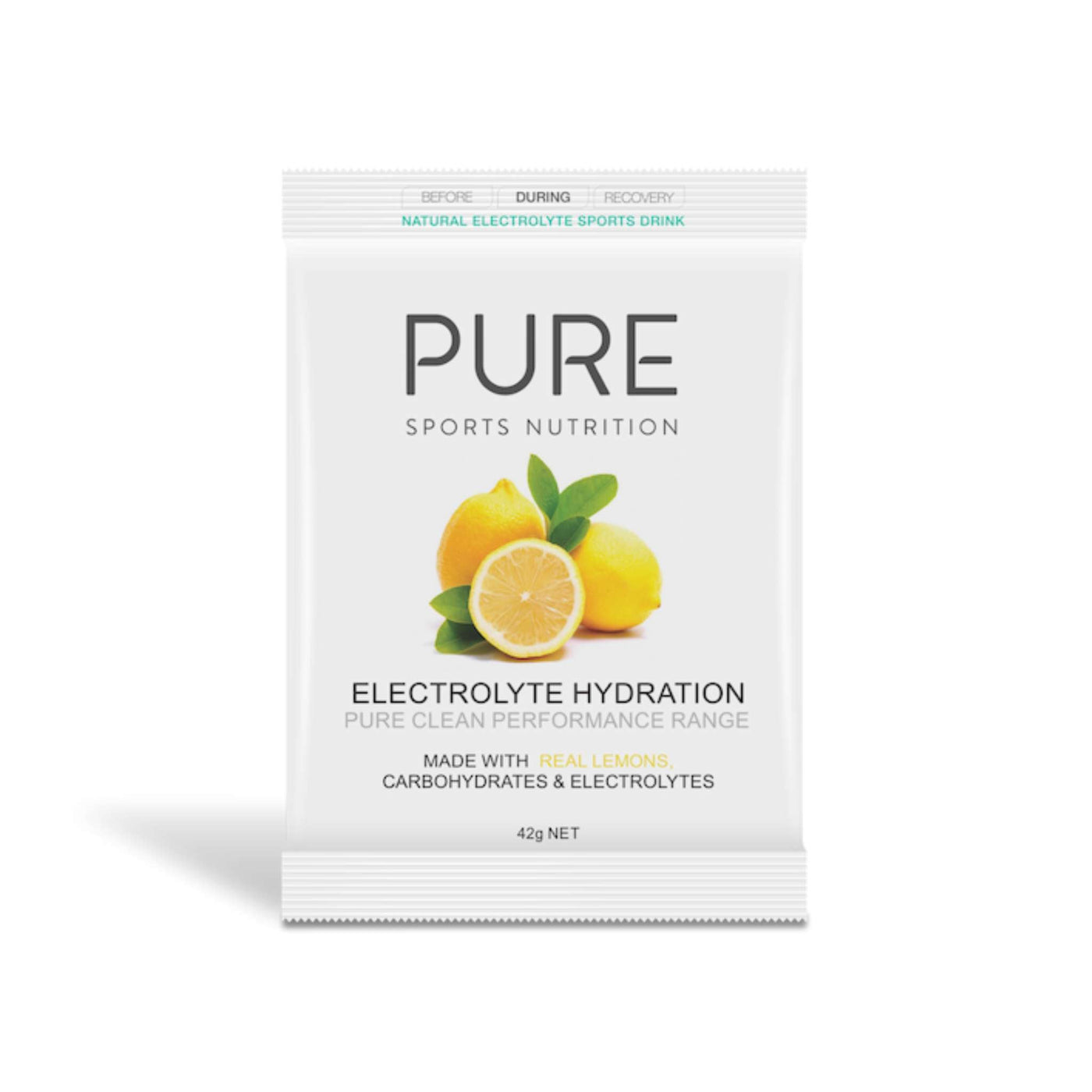 Pure Electrolyte Sachets | Sports Nutrition | Further Faster Christchurch NZ #lemon