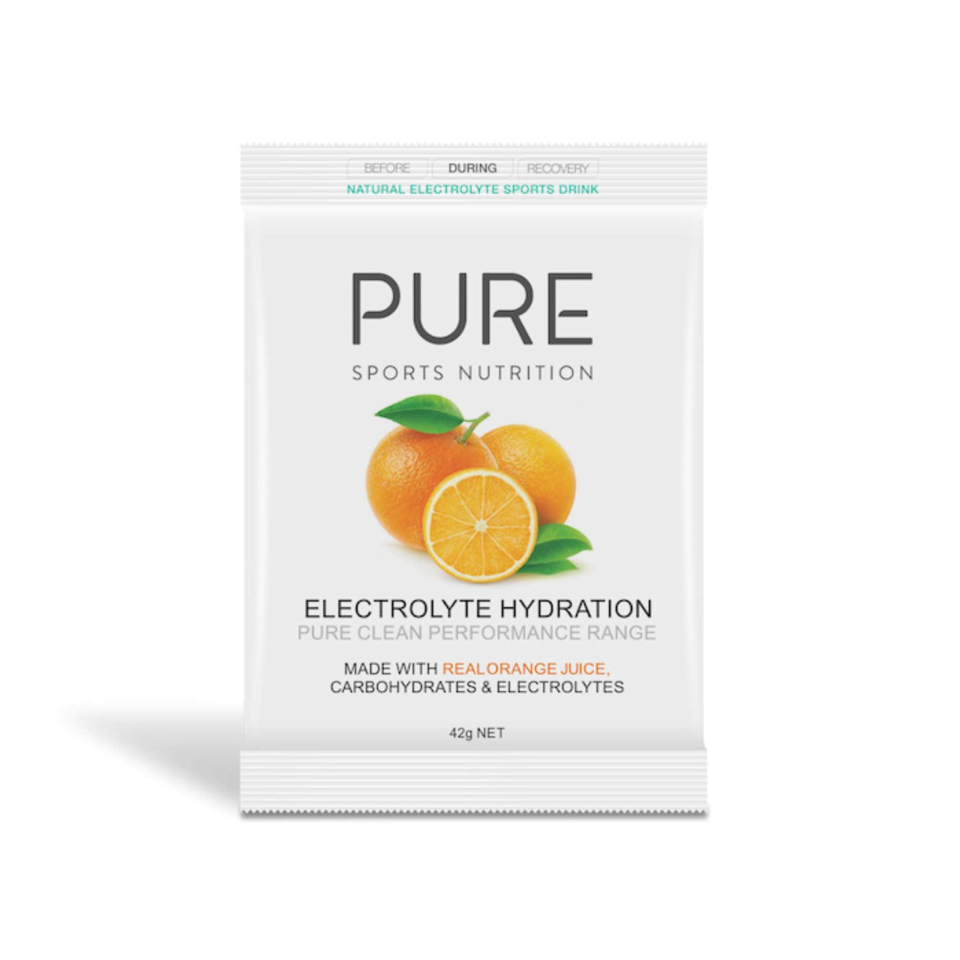 Pure Electrolyte Sachets | Sports Nutrition | Further Faster Christchurch NZ #orange