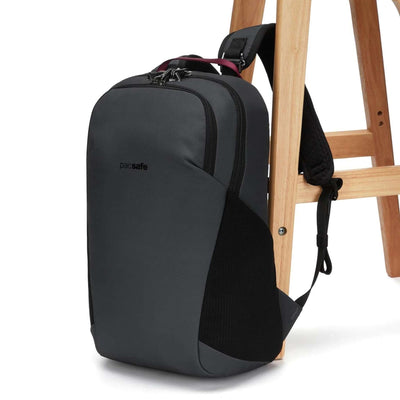 PacSafe Vibe 20L | Anti-Theft Back Pack NZ | Further Faster Christchurch NZ #slate