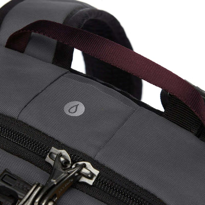 PacSafe Vibe 20L | Anti-Theft Back Pack NZ | Further Faster Christchurch NZ #slate