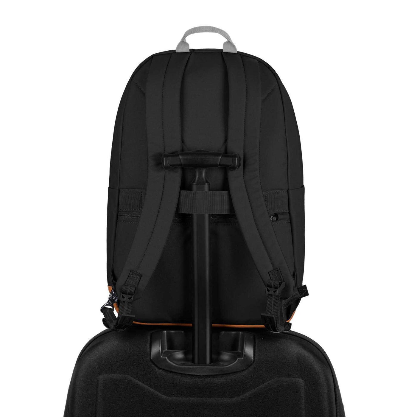 Pacsafe GO Backpack - 25L | Anti-Theft Backpack NZ | Further Faster Christchurch NZ | #jet-black