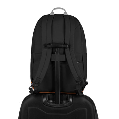 Pacsafe GO Backpack - 25L | Anti-Theft Backpack NZ | Further Faster Christchurch NZ | #jet-black