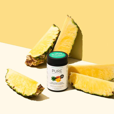 Pure Electrolyte Hydration Low Carb 160g Tub - Pineapple | Energy Drink NZ | Further Faster Christchurch NZ