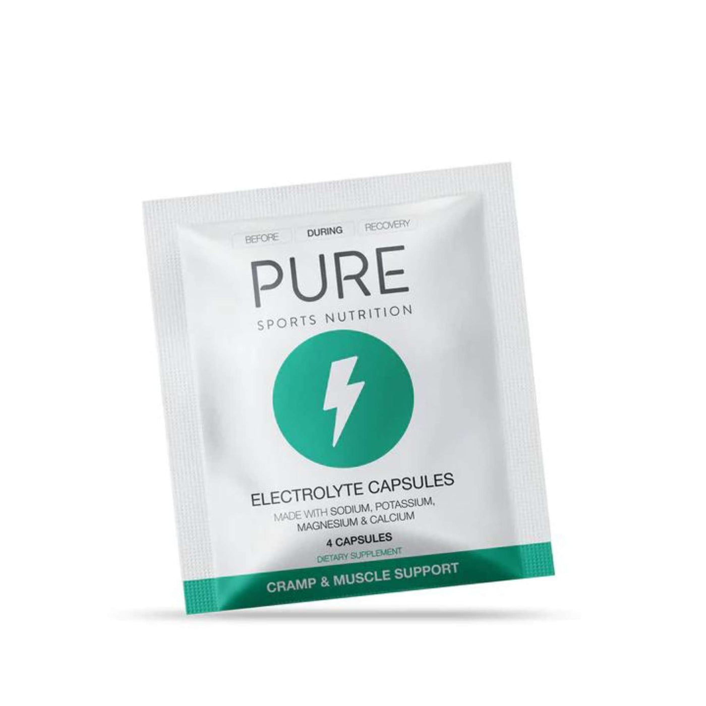 Pure Electrolyte Replacement 4 Capsules Sachet | Sports Nutrition and Supplements | Further Faster Christchurch NZ 