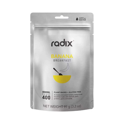 Radix Nutrition Original 400kcal Breakfast - Banana V9 | Freeze Dried Meals | Further Faster Christchurch NZ