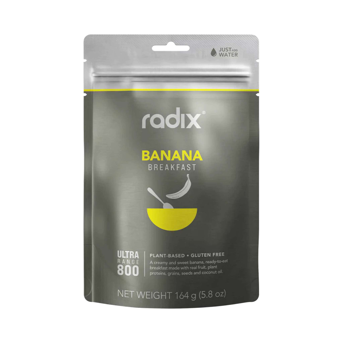 Radix Nutrition Ultra 800kcal Breakfast - Banana V9 | Freeze Dried Meals | Further Faster Christchurch NZ