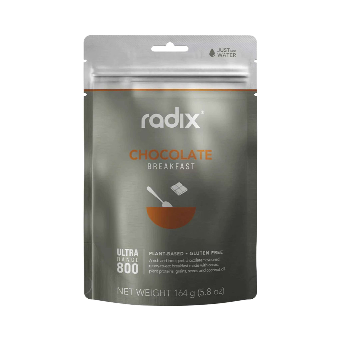 Radix Nutrition Ultra 800kcal Breakfast - Chocolate V9 | Freeze Dried Meals | Further Faster Christchurch NZ