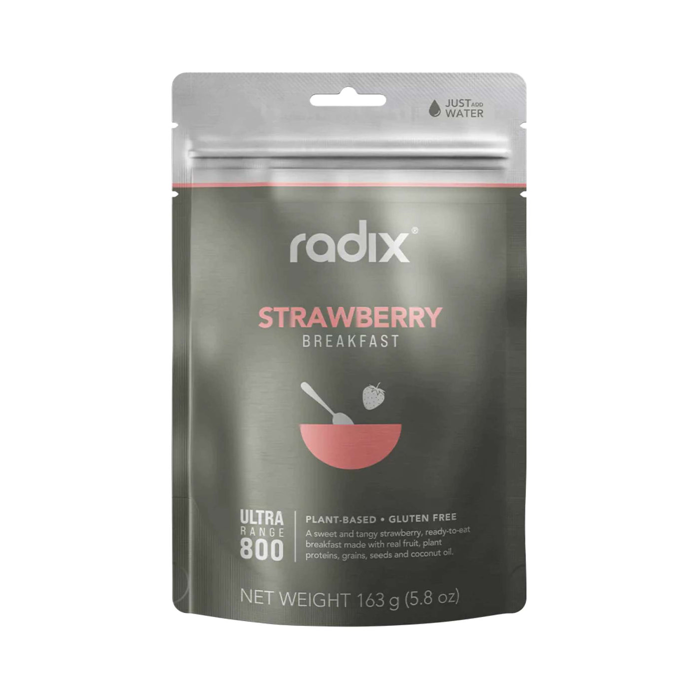 Radix Nutrition Ultra 800kcal Breakfast - Strawberry V9 | Freeze Dried Meals | Further Faster Christchurch NZ