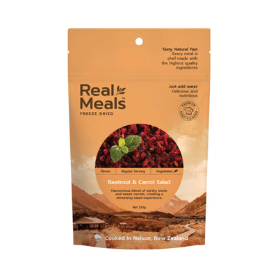 Real Meals Dinner - Beetroot and Carrot Salad | Dehydrated Meals NZ | Further Faster Christchurch NZ
