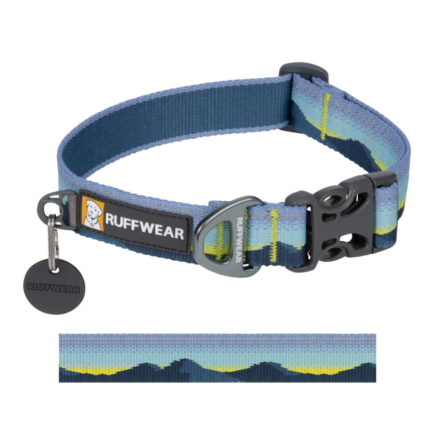 Ruffwear Crag Dog Collar | Outdoor Running Dog Collar and Leash | Further Faster Christchurch NZ | #alpine-dawn