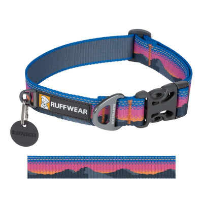 Ruffwear Crag Dog Collar | Outdoor Running Dog Collar and Leash | Further Faster Christchurch NZ | #alpine-dusk
