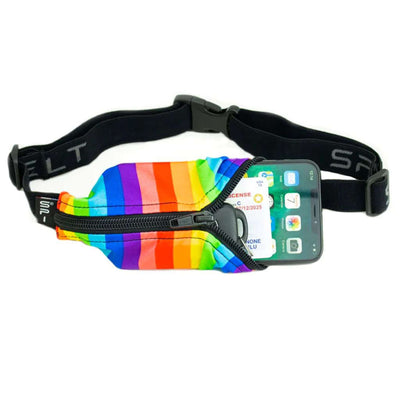 SPIbelt Original Belt | Running Belt | Further Faster Christchurch NZ #rainbow-with-black-zip